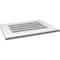 Ekena Millwork Vertical Surface Mount PVC Gable Vent: Functional, w/ 3-1/2"W x 1"P Standard Frame, 24"W x 18"H GVPVE24X1801SF - alternate 3